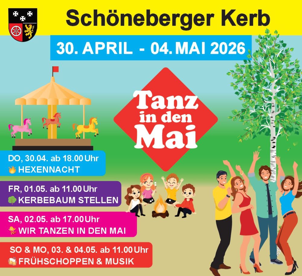 Schöneberger Kerb vom 30. April bis 04. Mai 2026