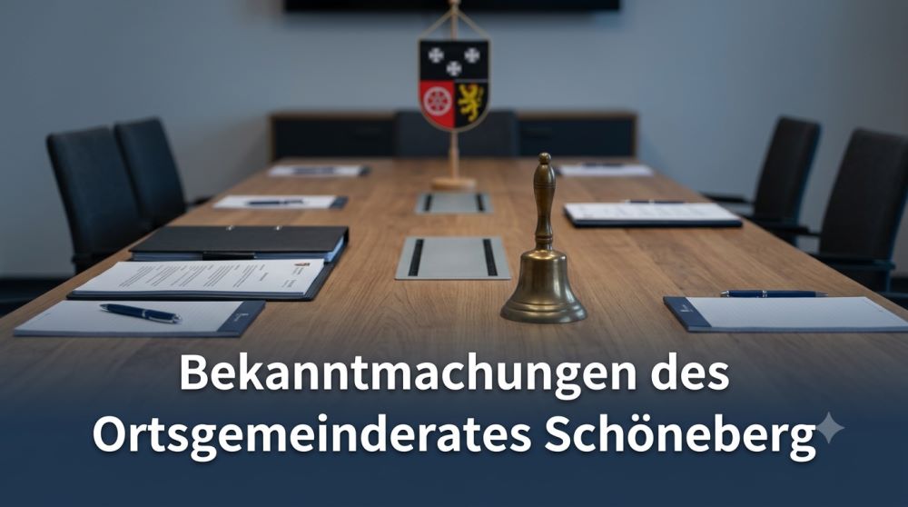 Bekanntmachung gemäß § 66 Abs. 3 Kommunalwahlordnung